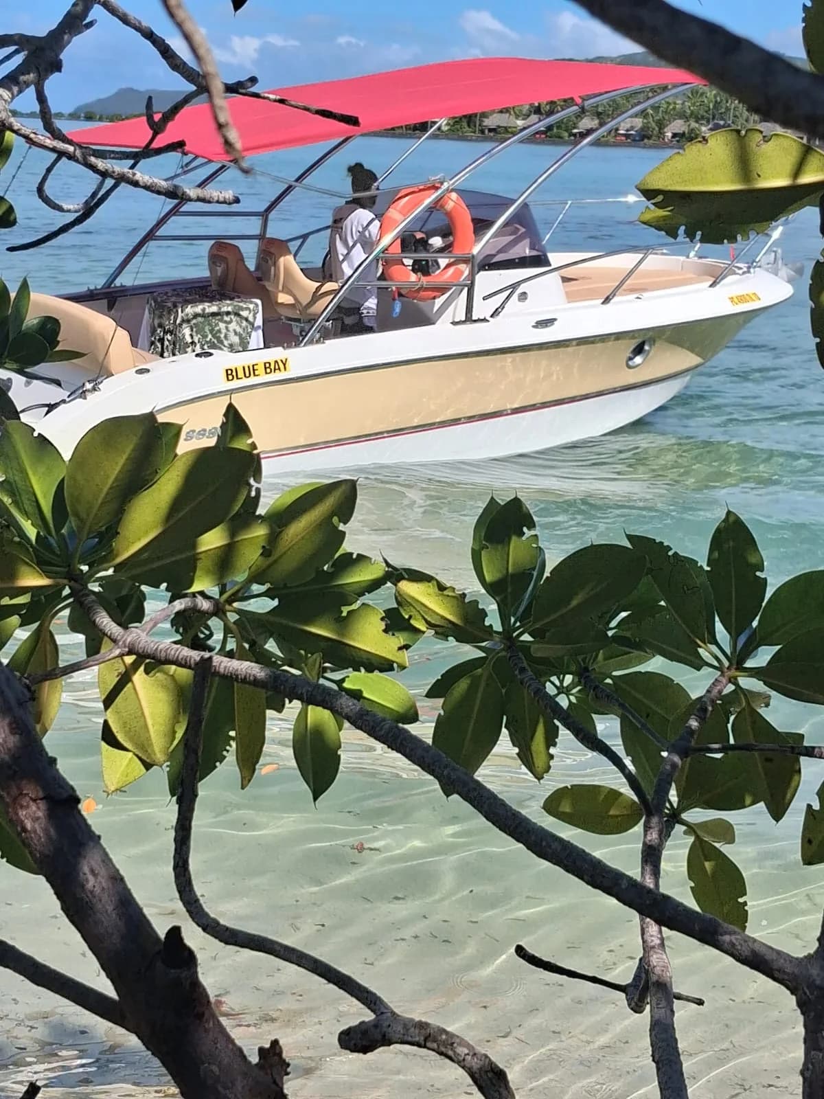 Bateau au bord du lagon du sud-est
